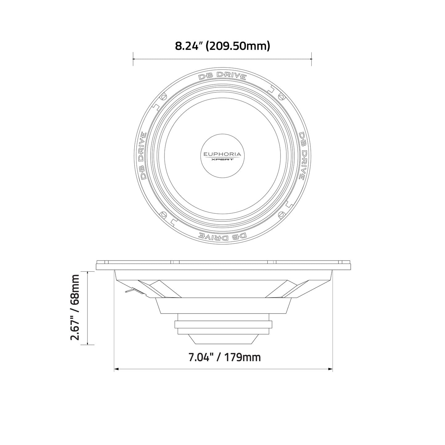 EXM8NSB : 8 in.  NEO Sealed Back Midrange