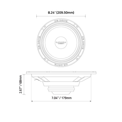 EXM8NSB : 8 in.  NEO Sealed Back Midrange