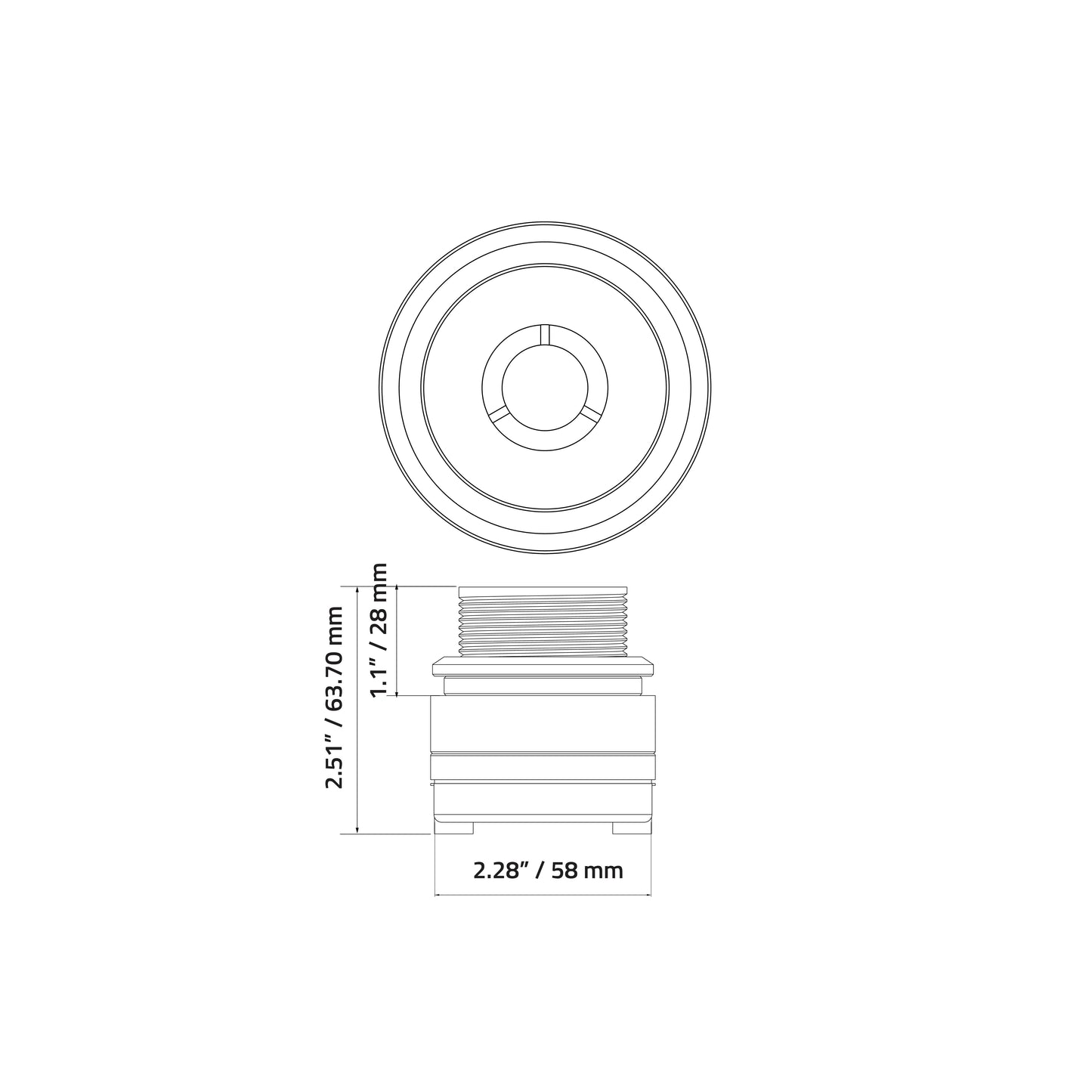 EXT1NB : 1" Titanium Bullet Tweeter (Single)
