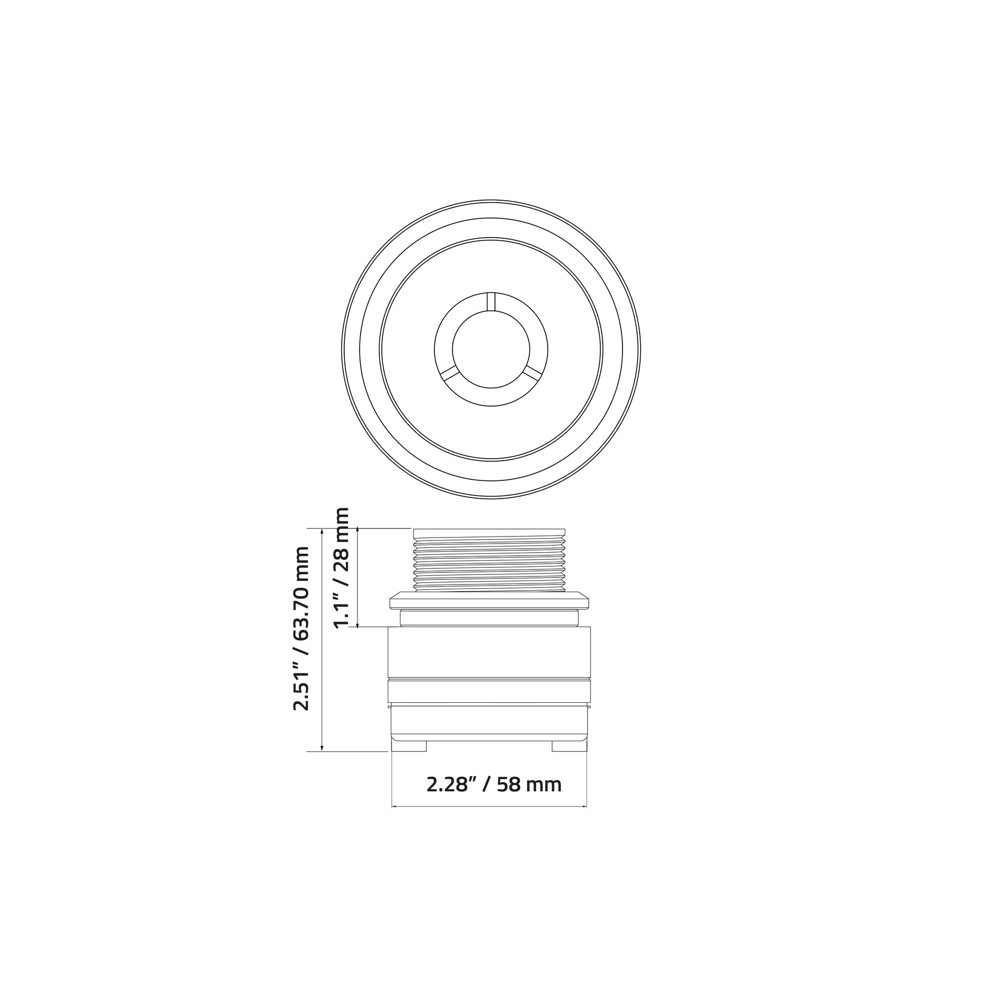 EXT1NB : 1" Titanium Bullet Tweeter (Single)