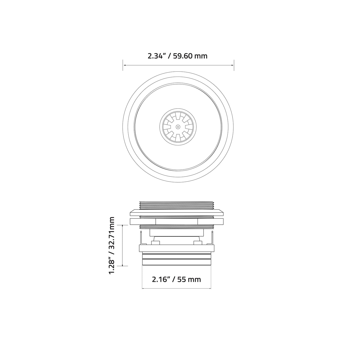 EXT2NB : 1 in. Phenolic NEO Bullet (Single)