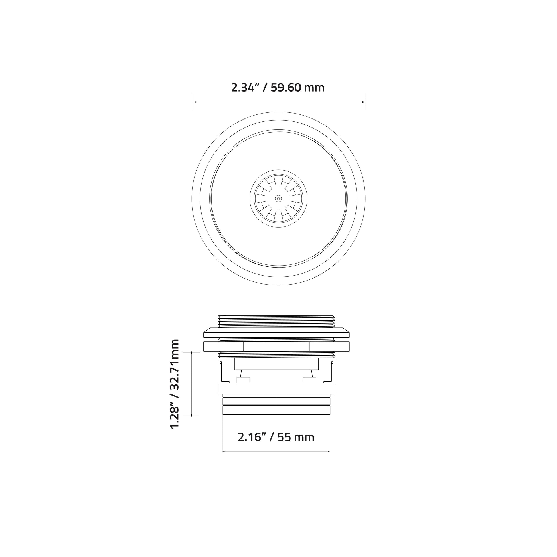 EXT2NB : 1 in. Phenolic NEO Bullet (Single)