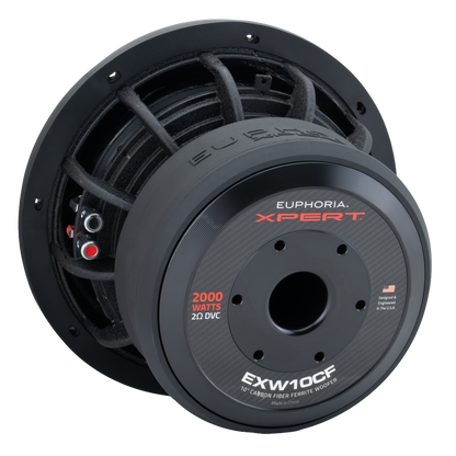 EXW10CF : 10 in. Dual 2-Ohm Carbon Fiber Subwoofer With Ferrite Magnet
