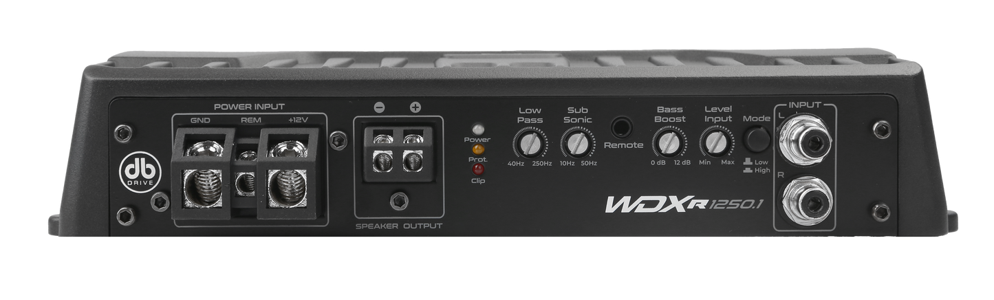 DB Drive WDX-R1250.1 Reference 1250W Class-D Monoblock Car Audio Amplifier