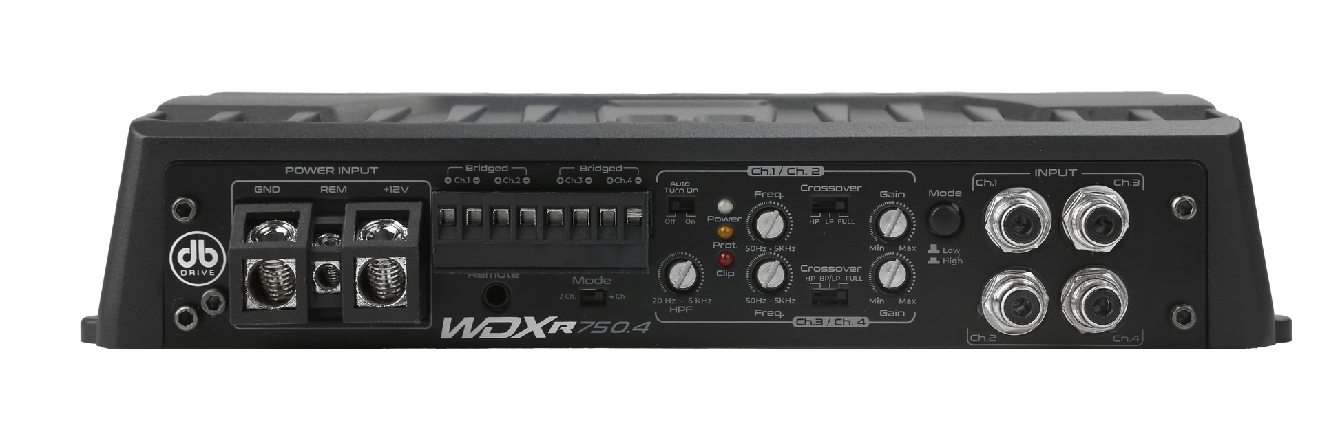 DB Drive WDX-R750.4 Reference Class-D 4-Channel Car Amplifier - Powerful Audio Upgrade