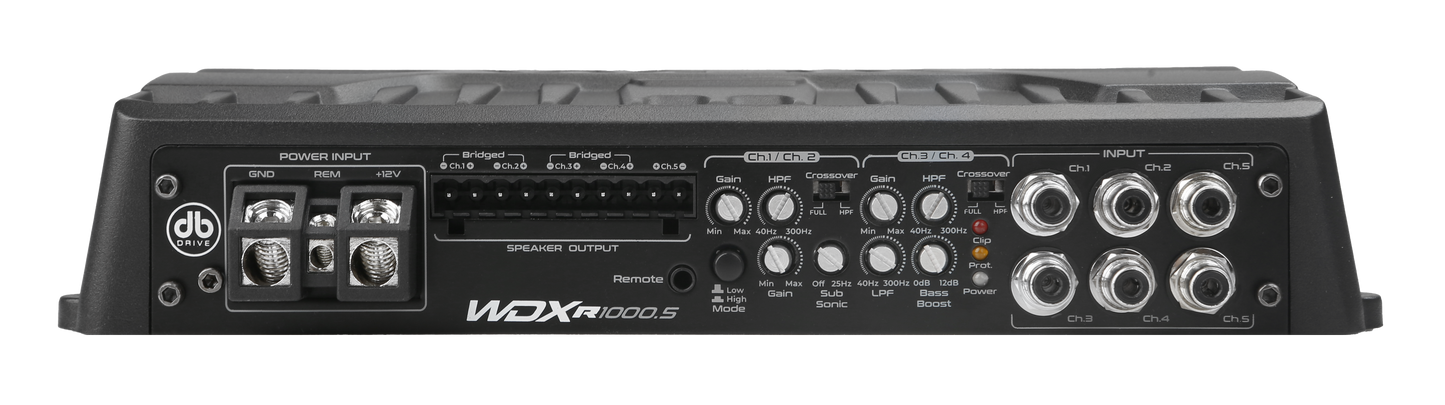 DB Drive WDX-R1000.5 Reference Class-D 5-Channel Car Audio Amplifier