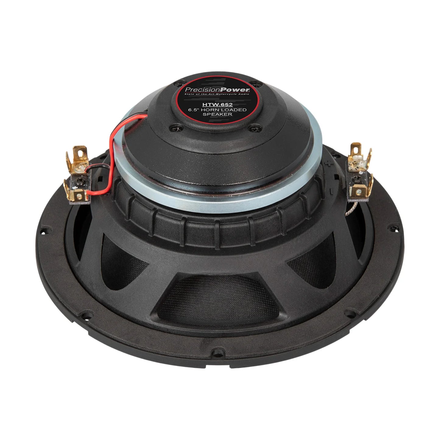 Precision Power HTW.652 Weather Resistant 2 Ohm Horn-Loaded Speakers for 1998-2023 Harley Davidson Motorcycles