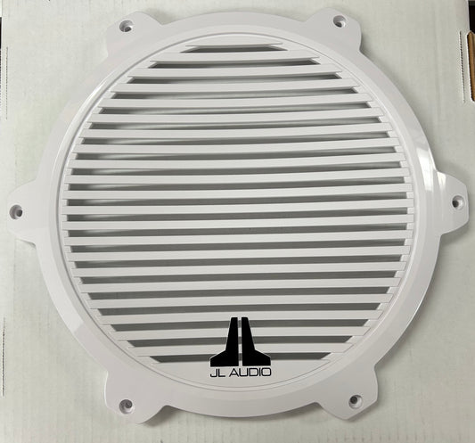 JL Audio M7-12SGI-C-Gw-RP Gloss White M7 12" Marine Subwoofer Classic Grille Insert, Single