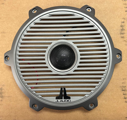 JL Audio Marine M6 7.7 Inch Classic Speaker Grille Gunmetal with Tweeter for M6-770X, Single