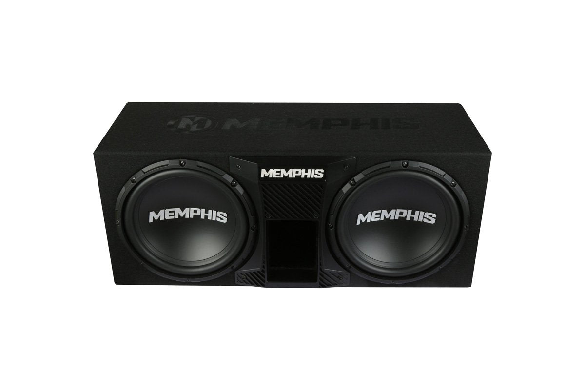 Memphis Audio SRXE12DP Dual 12 Inch Ported Subwoofer Bass Package