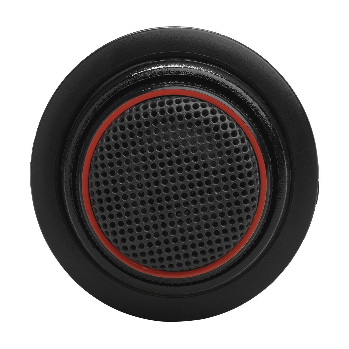 Black speaker cone with red ring