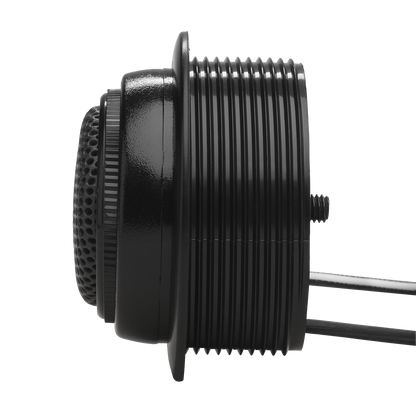 Close-up of a black mechanical component