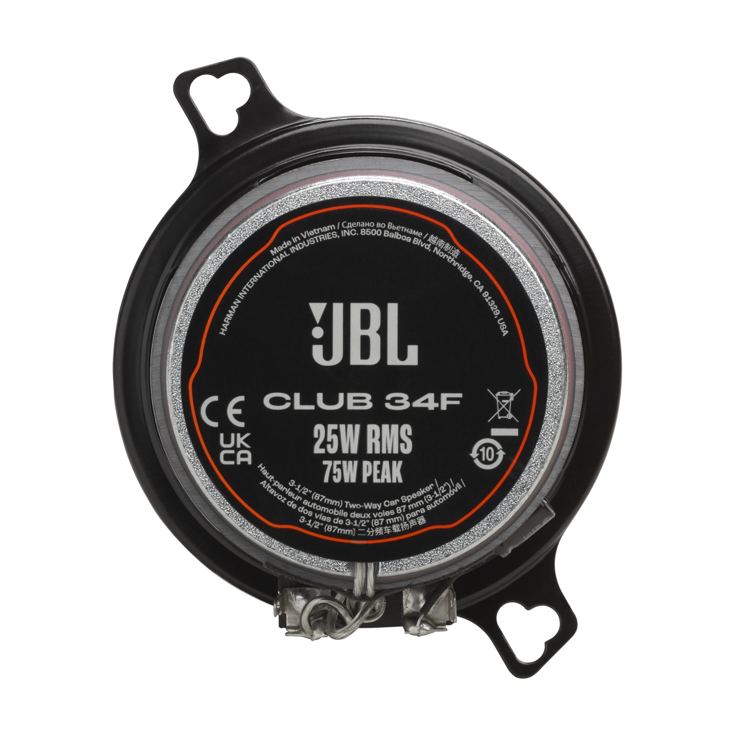 JBL Club 34F car speaker with specifications