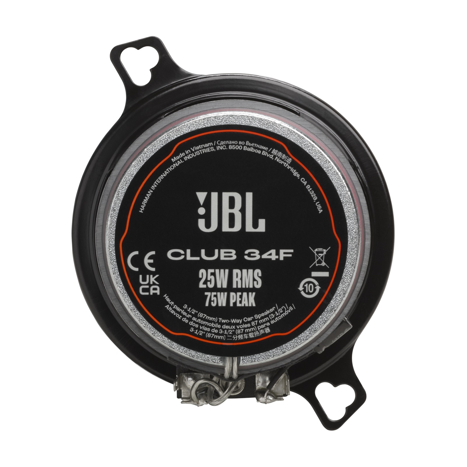 JBL Club 34F car speaker with specifications