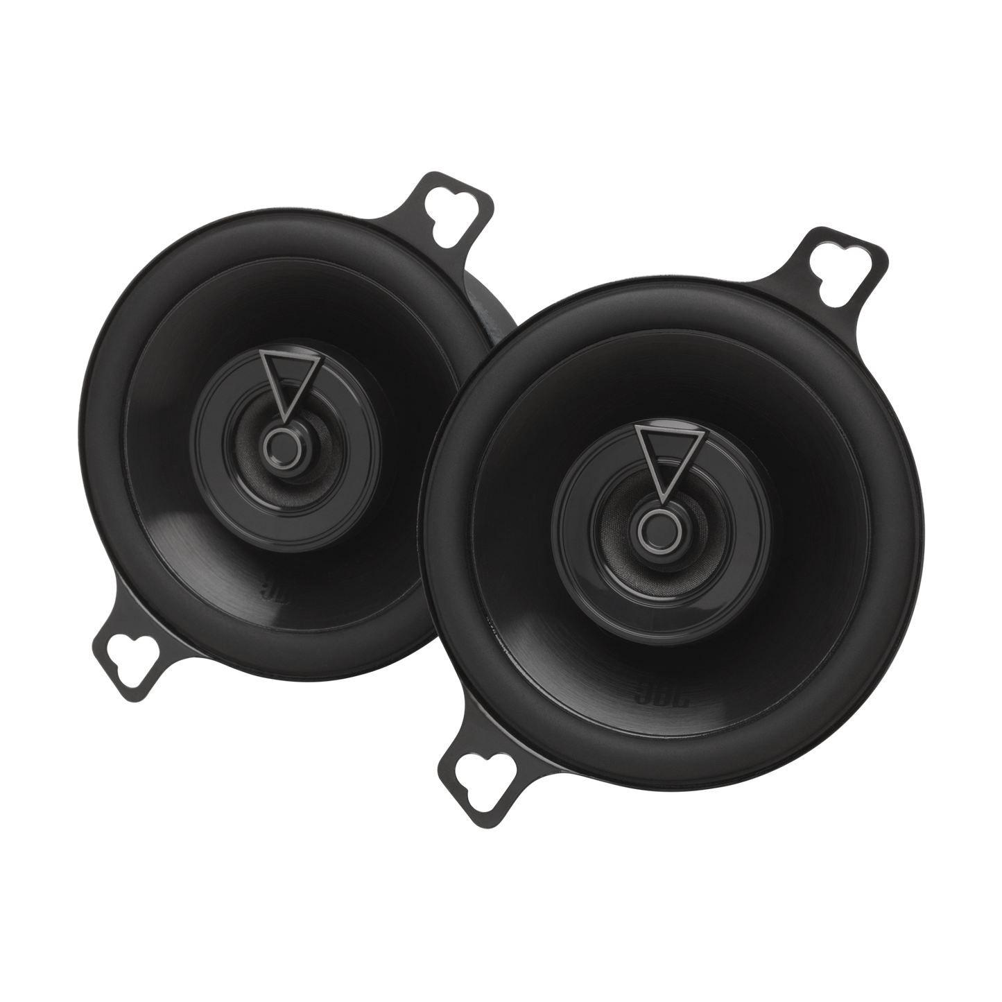 Pair of black car speakers