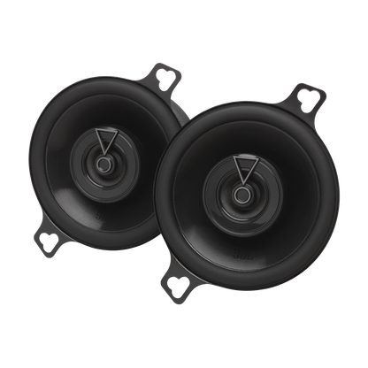 Pair of black car speakers