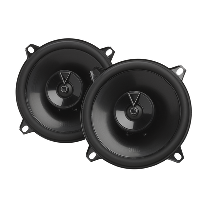 Pair of black car speakers 