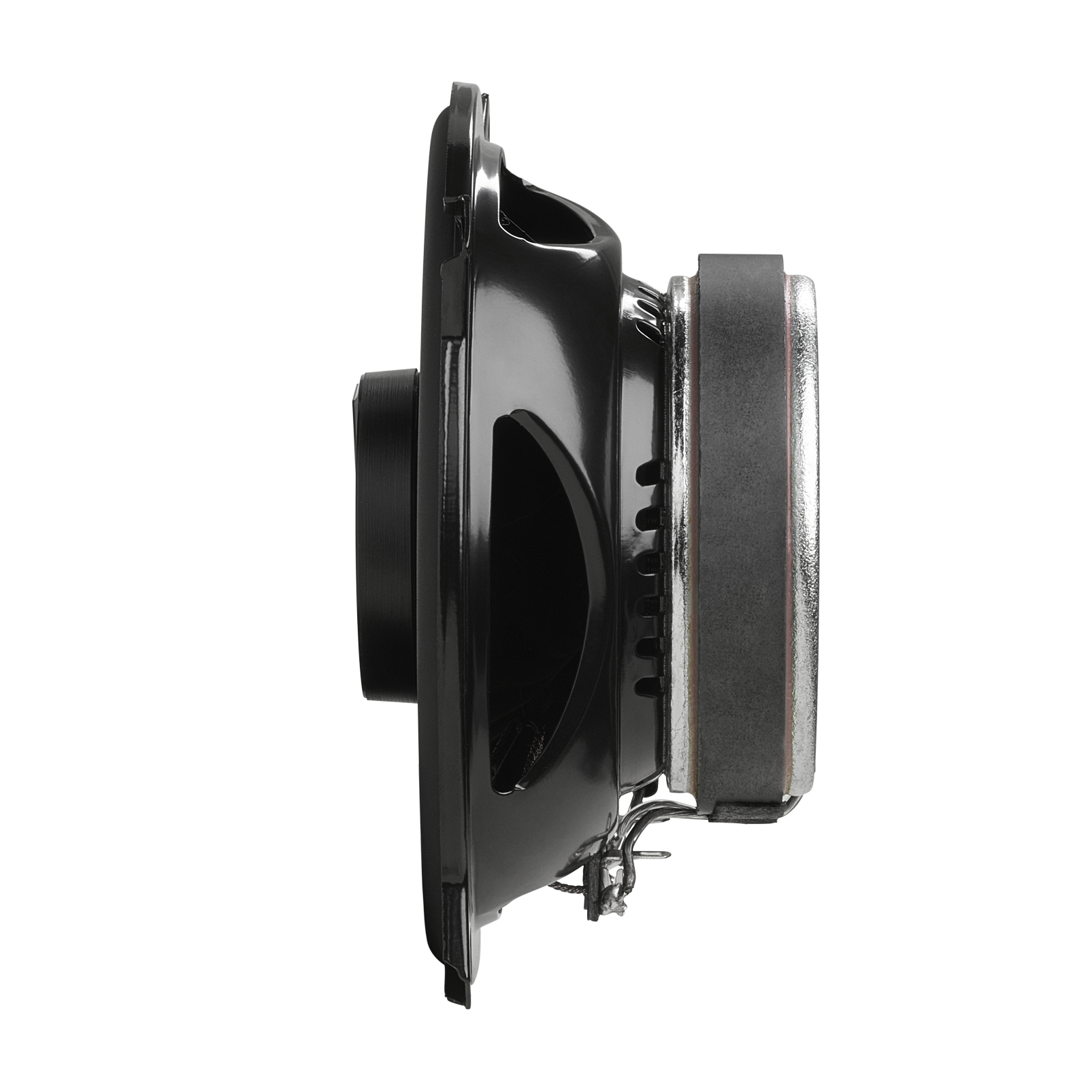 Side view of a car speaker 
