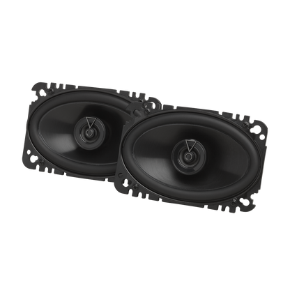Pair of black car speakers