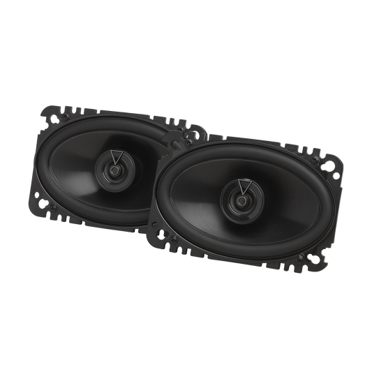Pair of black car speakers