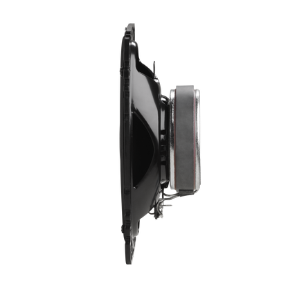 Side view of a black car speaker