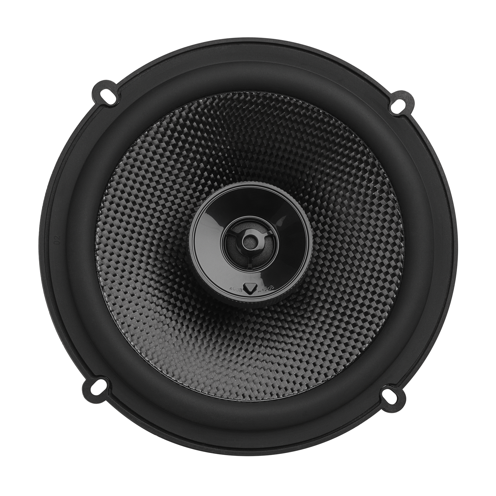 Car speaker with a textured grill