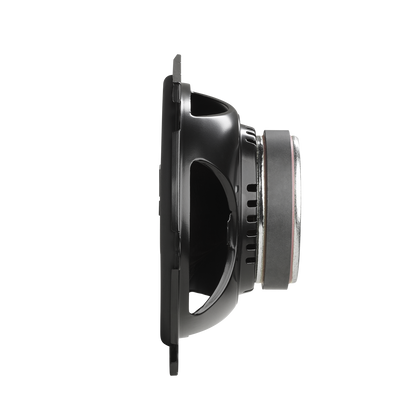 Side view of a black car wheel hub