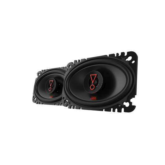 Pair of car speakers with JBL logo 