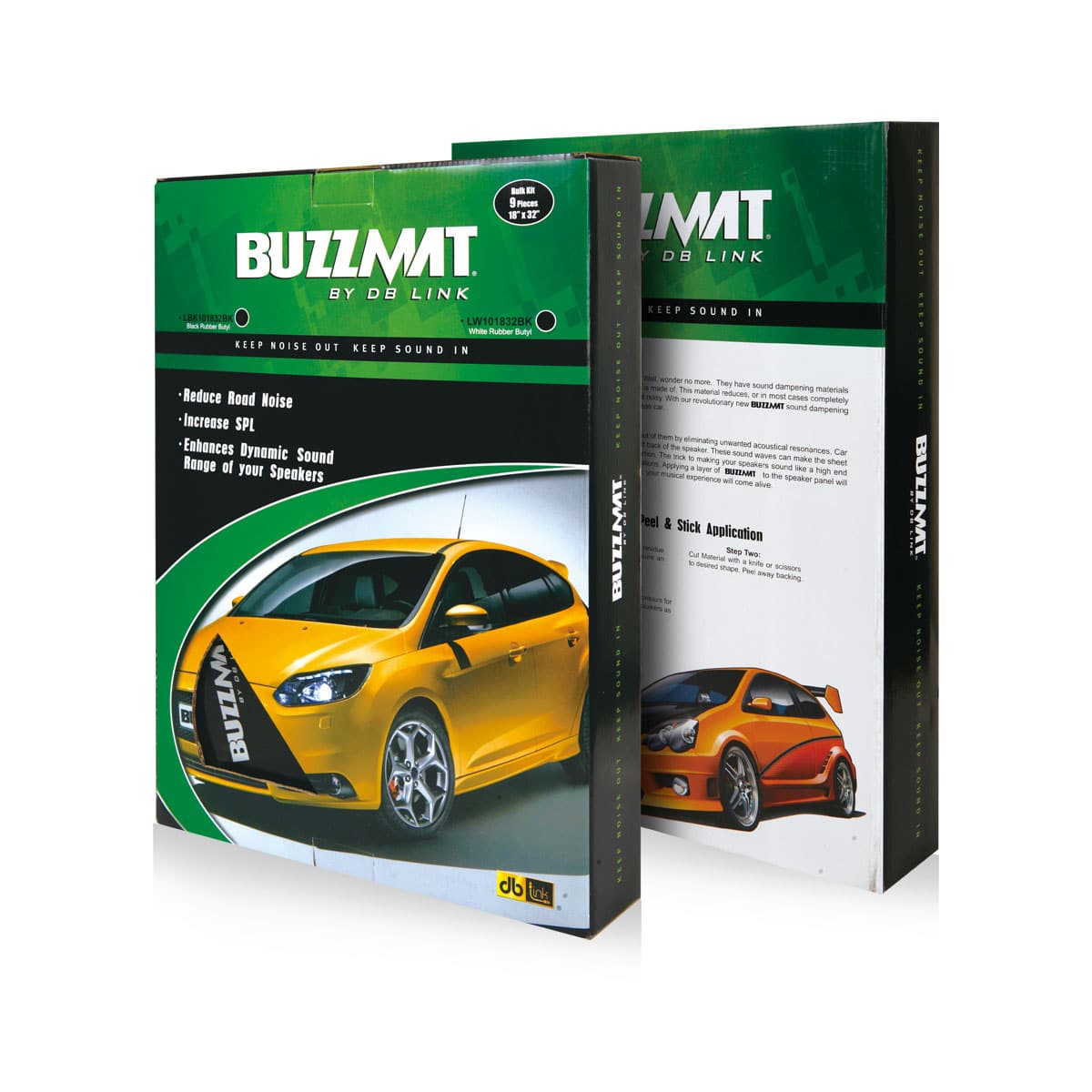 DB Drive LBK101832BK : Buzz Mat Bulk Kit 10 Sheets 18in X 32in - (Black)