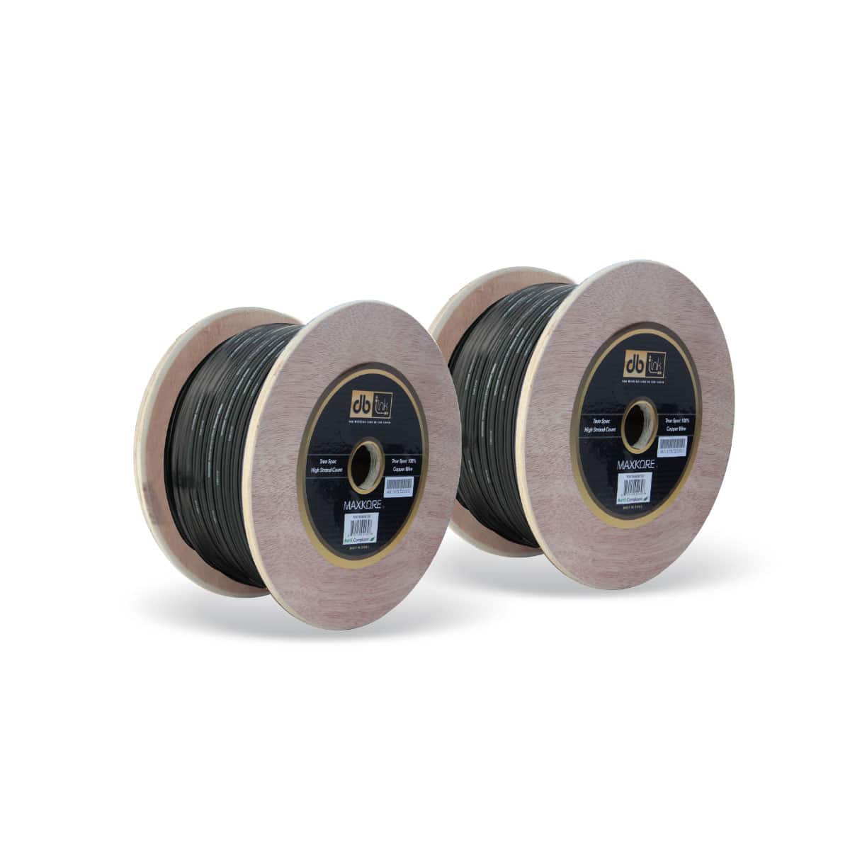 DB Drive MKSW12BK250 : 12 Gauge Black 250 ft. Maxkore Soft Touch Speaker Wire Roll