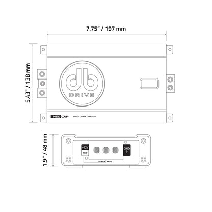 DB Drive NEOCAP5 NEO 5 Farad Capacitor: Supercharge Car Audio System