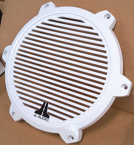 JL Audio M6-10SGI-C-GW-RP 10" Classic Glossy White Marine Subwoofer Grille Replacement Part