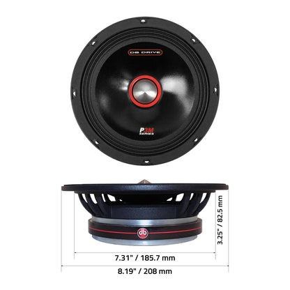 DB Drive P3M 8C : 8 in. Shallow Mount PRO Audio Midrange