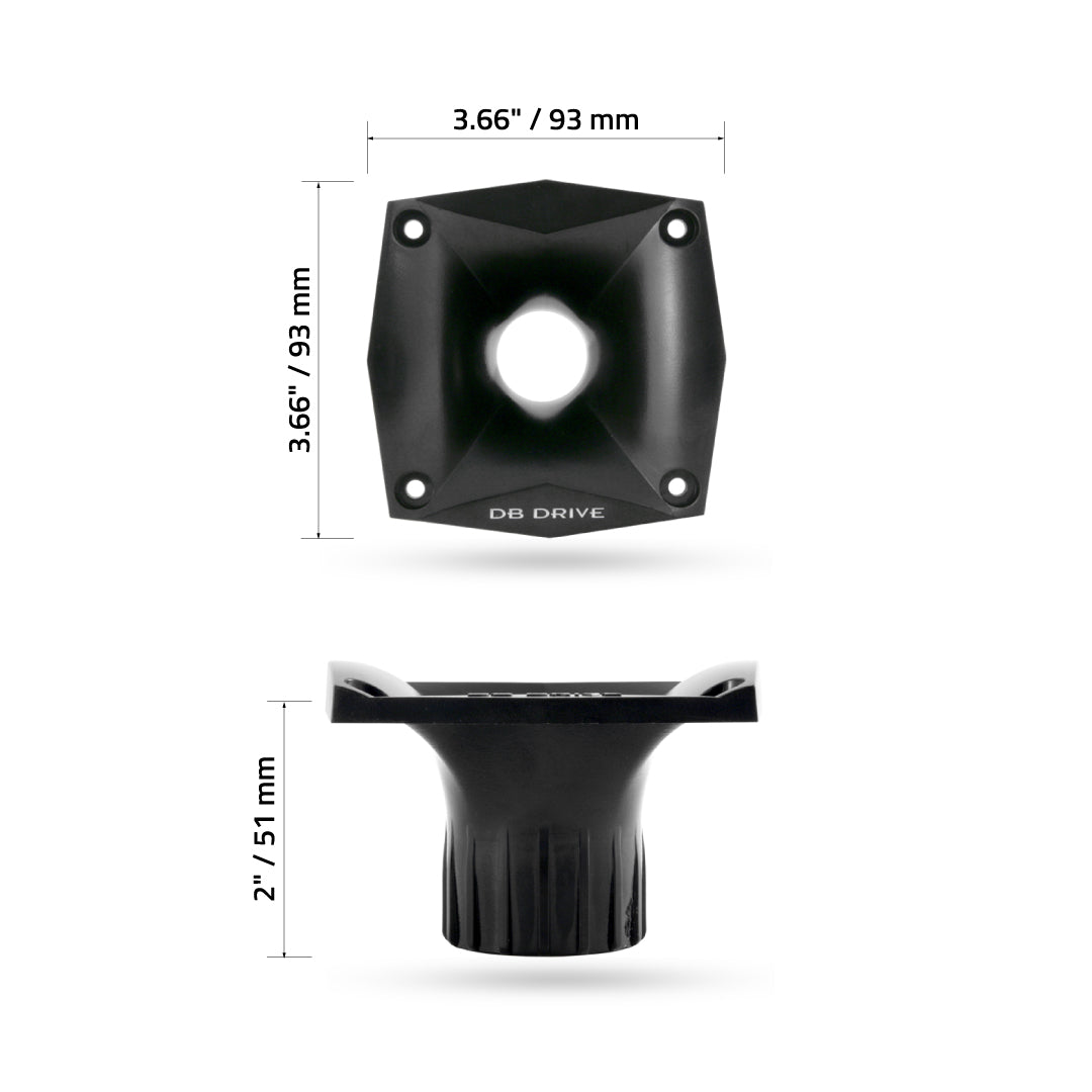DB Drive PBRH3 : 3.66 in. X 3.66 in. X 2 in. Bi Radial Horn