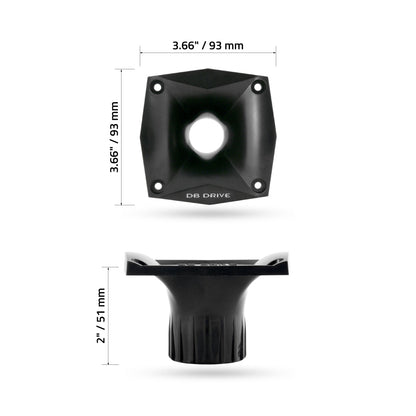 DB Drive PBRH3 : 3.66 in. X 3.66 in. X 2 in. Bi Radial Horn