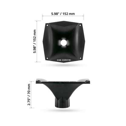 DB Drive PBRH5 : 5.98 in. X 5.98 in. X 2.75 in. Bi Radial Horn