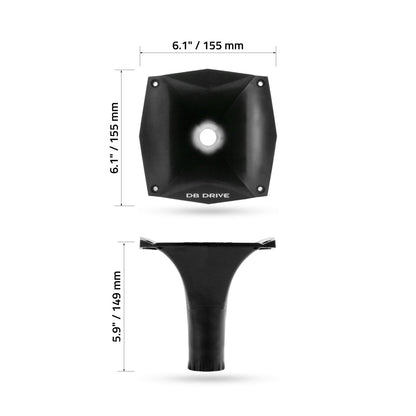 DB Drive PBRH6 : 6.1 in. X 6.1 in. X 5.9 in. Bi Radial Horn