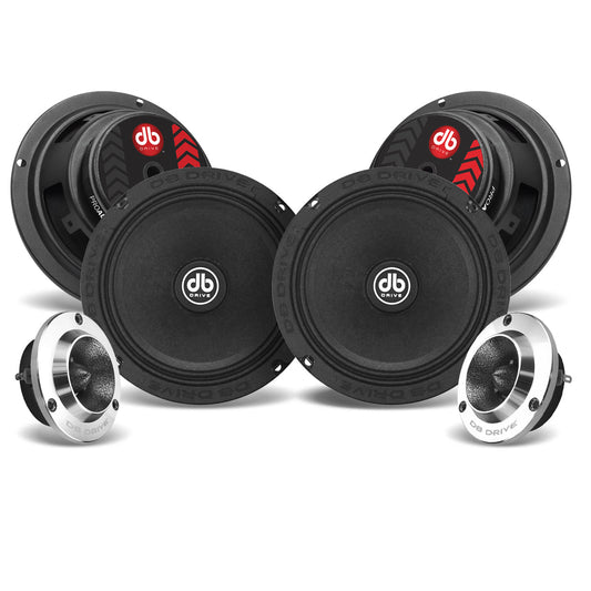 DB Drive PRO6K4M : 6.5 in. 4-Midrange/2 Tweeter PRO Audio Component Kit