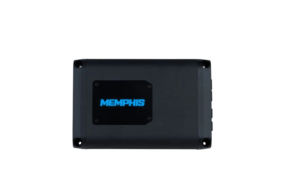 Memphis Audio PRX500.4V2 4-Channel Full Range Car Audio Amplifier with Blue LED Lighting