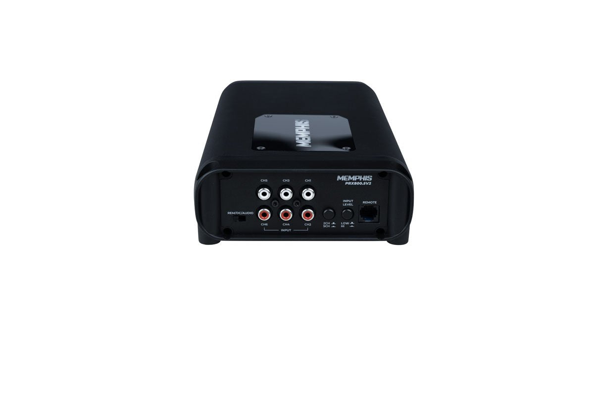 Memphis Audio PRX800.5V2 5-Channel Car Amplifier, Compact Design, Blue LED