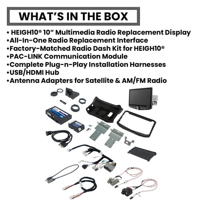 HEIGH10 10-inch Jeep Wrangler JK Integrated Radio Kit Off-Road Mode Display