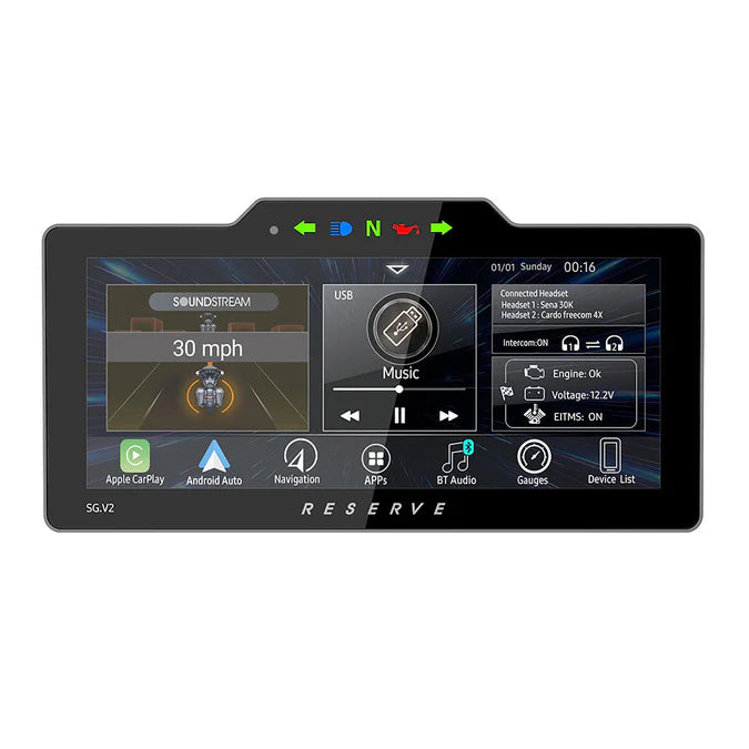 SoundStream Reserve SG.V2 Plug-n-Play Head Unit 1998-2013 Harley-Davidson Street Glide Motorcycles