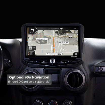 HEIGH10 10-inch Jeep Wrangler JK Integrated Radio Kit Off-Road Mode Display