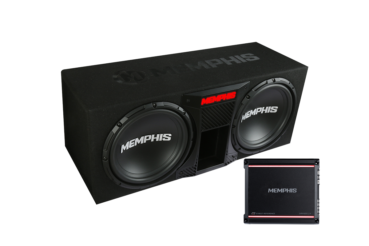 Memphis Audio SRXE12DP Dual 12 Inch Ported Subwoofer Bass Package
