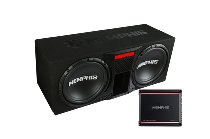 Memphis Audio SRXE12DP Dual 12 Inch Ported Subwoofer Bass Package