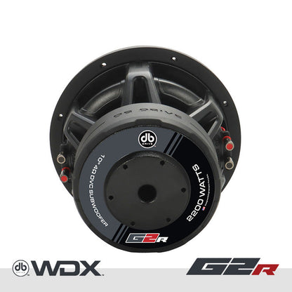 DB Drive WDX10G2R.2 : 10 in. Dual 2-Ohm Subwoofer