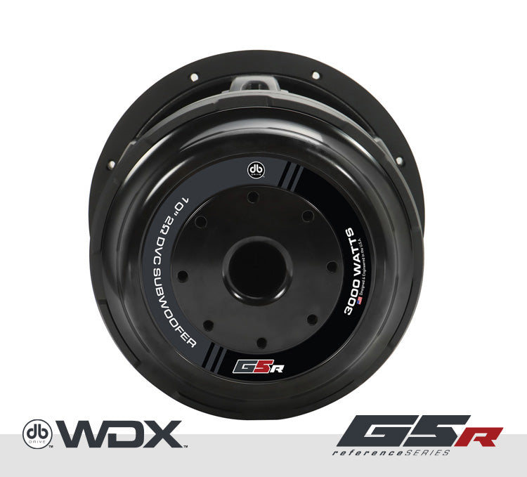 DB Drive WDX10G5R.4 : 10 in. Dual 4-Ohm Subwoofer