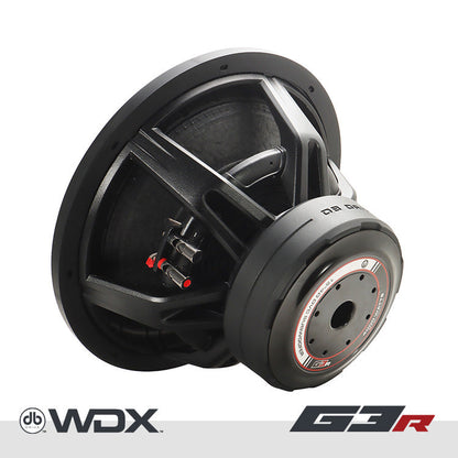 DB Drive WDX15G3R.4 : 15 in. Dual 4-Ohm Subwoofer