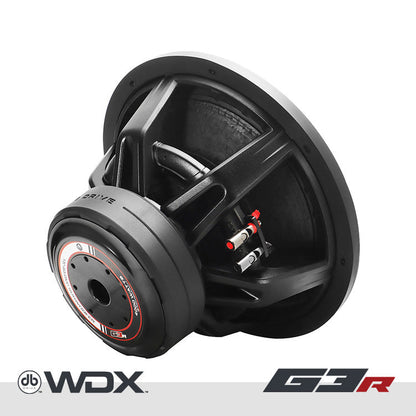 DB Drive WDX15G3R.4 : 15 in. Dual 4-Ohm Subwoofer