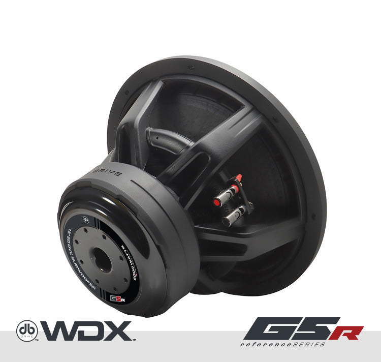 DB Drive WDX15G5R.4 : 15 in. Dual 4-Ohm Subwoofer